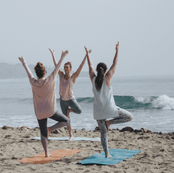 Yoga at the beach